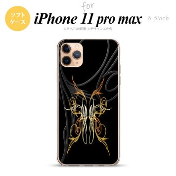 iPhone11ProMax iPhone11pro max スマホケース ソフトケース ピンスト 黒 黄 メンズ レディース nk-i11pm-tp1241