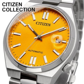 CITIZEN 腕時計 シチズン 時計 ウォッチ シチズン コレクション TSUYOSA Collection ツヨサ コレクション 自動巻き メカニカル イエロー メンズ NJ0150-81Z [並行輸入品]