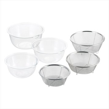 0 レンジボウル3pcs&ザル3pcs　 4003070  内祝 内祝い お祝 御祝 記念品 出産内祝い プレゼント 快気祝い 粗供養 引出物