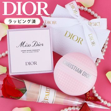 【平日14時〆 当日出荷】Dior(ディオール) ミス ディオール ハンド クリーム ギフトセット ラッピング済（ショッパー・ギフトボックス・未記入メッセージカード・ソープフラワー）コスメ 化粧品 デパコス ギフト プレゼント ブランド 高級 女性 人気 ラッピング ブーケ 母の日 ホワイトデー クリスマス 誕生日 キット コフレ 彼女 記念日 女友達 感謝