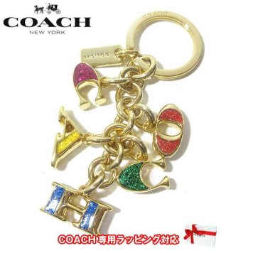 コーチ アウトレット COACH キーホルダー F40679 マルチミックス キーリング【キーホルダー・ストラップ】 【RCP】【楽天カード分割】【メール便対応】