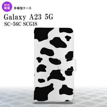 Galaxy A23 GalaxyA23 手帳型スマホケース カバー ダルメシアン 牛 クリア 2022年 10月発売 nk-004s-a23-dr479