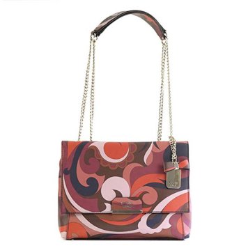 ゲス GUESS RYANN 2Way ショルダーバッグ チェーンバッグ PAISLEY ペイズリー柄レッド系マルチ PP668319