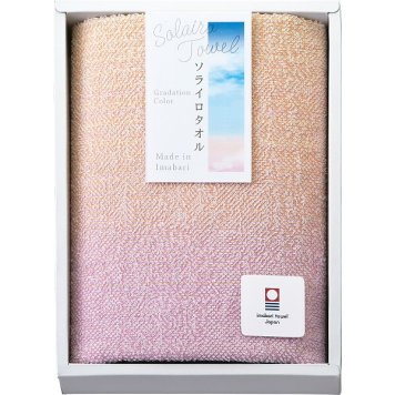 ソライロタオル フェイスタオル ピンク [26-7545-011] SO1261PI ｜ さわやかなカラーの日常使いしやすいタオル 綿100％ ｜ 内祝い お返し 御礼 お祝い 贈答品 ｜ タオルギフト ピンク 32×75cm ｜ 化粧箱入り