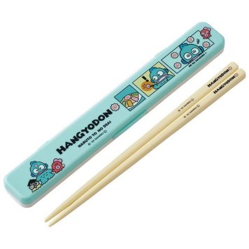 はんぎょどん コミック 抗菌 音のならない箸・箸箱セット 箸18cm スケーター ※送料無料(ポスト投函)