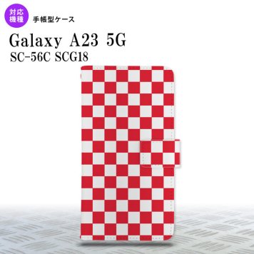 Galaxy A23 GalaxyA23 手帳型スマホケース カバー スクエア 赤 2022年 10月発売 nk-004s-a23-dr033