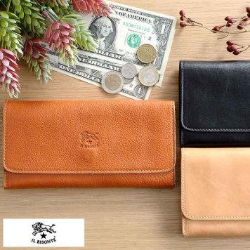 IL BISONTE 三つ折り 長財布 イタリアンレザー