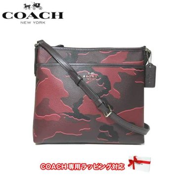 コーチ アウトレット COACH ショルダーバッグ F35440 ワイルド カモフラージュ クロスボディ PVC 迷彩柄 斜め掛け SVBG2(バーガンディマルチ)【 ミニ ファイルバッグ 】【RCP】【0815楽天カード分割】【s-mail03】