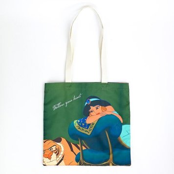 ディズニー アラジン ジャスミン グラフィックトート GR グリーン バッグ ACCOMODE