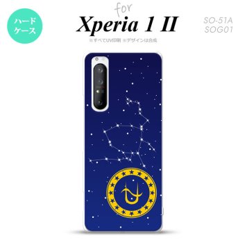 Xperia 1 II 5G スマホケース 背面カバー ストラップホール有り ハードケース 星座 ヘビ遣い座 ストラップホール おしゃれ かわいい かっこいい メンズ レディース nk-xp12-849