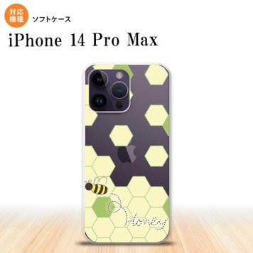 iPhone14 ProMax iPhone14 Pro Max スマホケース 背面ケースソフトケース ハニー クリア グリーン 2022年 9月発売 nk-i14pm-tp1684