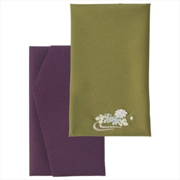  洛北 刺繍入り金封包み&金封ふくさ 紫 H011a/b  内祝 内祝い お祝 御祝 記念品 出産内祝い プレゼント 快気祝い 粗供養 引出物