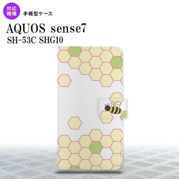 sense7 sense7 手帳型スマホケース カバー ハニー クリア 緑 2022年 11月発売 nk-004s-sens7-dr1682