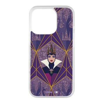 iPhone 16 Pro ディズニー / 衝撃吸収 バンパー 動く キラキラ ラメ グリッターケース / 白雪姫_女王 ※送料無料(ポスト投函)