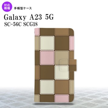 Galaxy A23 GalaxyA23 手帳型スマホケース カバー パッチワーク ミックス 2022年 10月発売 nk-004s-a23-dr1674
