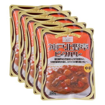 【送料無料・包装無料・のし無料】神戸北野亭 ビーフカリー 中辛5食 TKK1-5(A5)ギフト 敬老の日 入学祝い 卒業祝い 就職祝い 結婚祝い 誕生日 出産祝い 引越祝い 香典返し 新盆 初盆 御礼 お中元 内祝い 快気祝い ご挨拶 志 法事