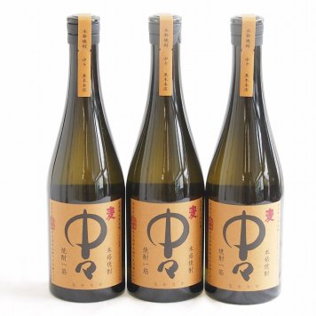 3本セット(麦焼酎 中々 25度黒木本店 (宮崎県)) 720ml×3本