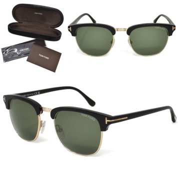 トムフォード サングラス TOM FORD FT0248/S 05N 53 Henry TF0248 サングラス アジアンフィット UVカット メンズ レディース ユニセックス ブラック ゴールド グリーン