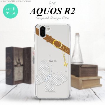 AQUOS R2 アクオス アール2 SH-03K SHV42 専用 スマホケース カバー ハードケース バタフライ・蝶(E) クリア nk-r2-323[スマホ,スマホケース,スマホカバー,ケース,カバー,ジャケット]
