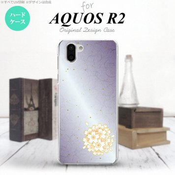 AQUOS R2 アクオス アール2 SH-03K SHV42 専用 スマホケース カバー ハードケース 和サクラ 紫 nk-r2-1274[スマホ,スマホケース,スマホカバー,ケース,カバー,ジャケット]