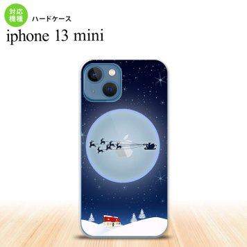 iPhone13mini iPhone13 mini ケース ハードケース クリスマス 青  nk-i13m-1003