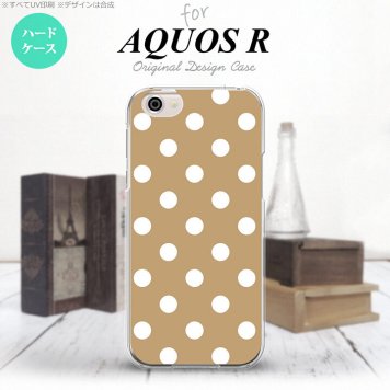 【SH03J】【スマホケース/スマホカバー】【アクオス R】SH03J スマホケース AQUOS R SH-03J カバー アクオス R ドット・水玉 ベージュ nk-sh03j-831【メール便送料無料】