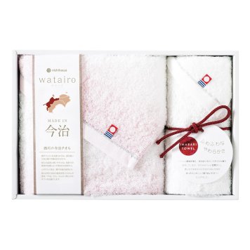 わたいろ nishikawa今治タオル フェイスタオル&ウォッシュタオル ピンク  ／タオル 日用品・ヘルスケア 敬老の日 プレゼント ギフト お彼岸 お供え 秋 2026 送料無料 ギフト プレゼント プチギフト 内祝い 快気祝い 出産祝い 結婚祝い 引出物 新築祝い お返し