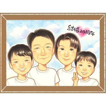 結婚20周年のプレゼントに、似顔絵という形に残る贈り物を。相談しながら作れる、あたたかな似顔絵ギフトです。 似顔絵 贈り物 結婚記念日 ギフト 手描き 名入れ プレゼント 結婚20周年 銀婚式 結婚記念日 家族 両親 夫婦 修正無料 下書き確認 名入れ 似てる 喜ばれる サプライズ 宝物 親孝行 結婚20周年 周年 記念日 感謝 バレンタインデー 色紙 披露宴 カラフル ホワイトデー 感謝の品
