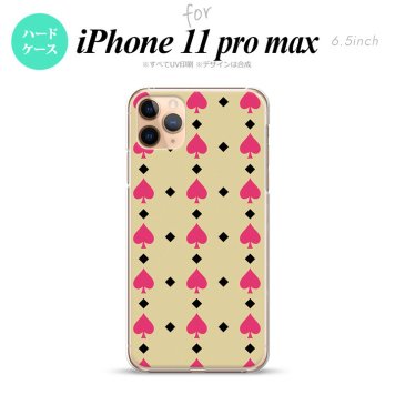 iPhone11ProMax iPhone11pro max スマホケース ハードケース トランプ スペード ベージュ ピンク メンズ レディース nk-i11pm-540