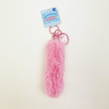 サンリオ ハローキティ  しっぽ型ファーキーホルダー (ピンク) カオハナ Sanrio