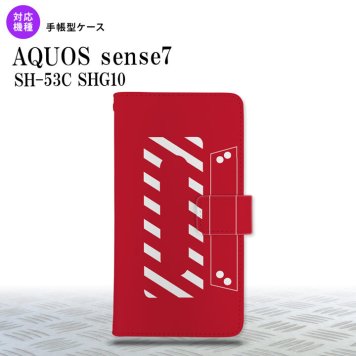 sense7 sense7 手帳型スマホケース カバー カセットテープ 赤 2022年 11月発売 nk-004s-sens7-dr188