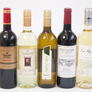 金賞受賞酒の入ったセレクションワイン5本セット（赤2本、白3本） 750ml×5本