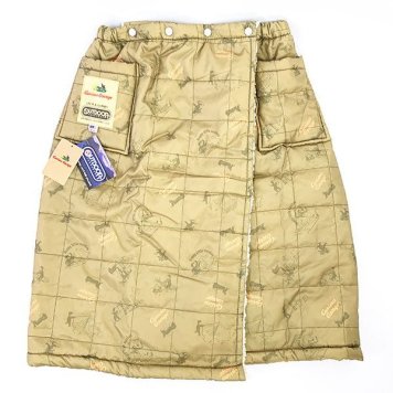 おさるのジョージ×OUTDOOR 巻き ブランケット KA 腰巻 あったか ウィンター 節電