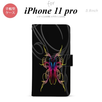 iPhone11Pro iPhone11 Pro 手帳型スマホケース カバー ピンスト 黒 ピンク ブルー  nk-004s-i11p-dr1238