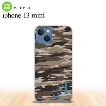 iPhone13mini iPhone13 mini ケース ハードケース タイガー 迷彩 B 茶 +アルファベット  nk-i13m-1171i