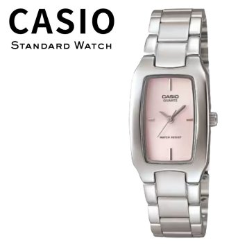箱なし カシオ 腕時計 レディース ピンク シルバー アナログ スクエア 小さめ 軽量 メタル シンプル クラシック CASIO 海外モデル 逆輸入 女性 プレゼント ギフト 成人 卒業 入学