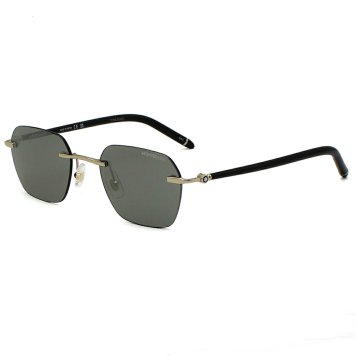 モンブラン MONTBLANC サングラス ノーズパッド アイウェア UVカット ヘキサゴン MB0270S-001 メンズ レディース ユニセックス ゴールド+ブラック+グレー 国内正規品