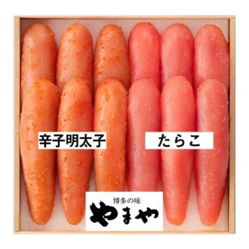 やまや 辛子明太子・たらこ詰合せ(無着色) (38245) [お中元][お歳暮] ※送料無料(北海道・沖縄・離島への配送不可)