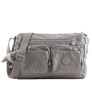 キプリング Kipling ショルダーバッグ K30041 62L GAELLE ガエル 斜めがけバッグ COOL GREY LACQ グレー系