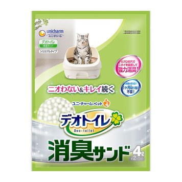ユニ チャーム デオトイレ 消臭サンド 4L 猫用品 ねこグッズ ペットグッズ ペット用品 猫砂