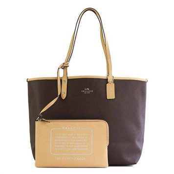 コーチファクトリー アウトレット COACH FACTORY バッグ SLD PVC REV CITY TOT F36609 SVMH0 リバーシブル ポーチ付き トートバッグ OXBLOOD+NUDEPINK オックスブラッド＋ヌードピンク