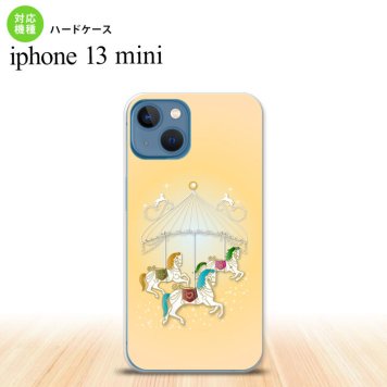 iPhone13mini iPhone13 mini ケース ハードケース メリーゴーラウンド 黄  nk-i13m-313