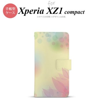 【手帳型 スマホ カバー ケース】【SO02K】【エクスペリア XZ1】手帳型 ケース SO-02K スマホ カバー Xperia XZ1 Compact エクスペリア ぼかし模様 黄 nk-004s-so02k-dr1592【メール便送料無料】