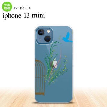 iPhone13mini iPhone13 mini ケース ハードケース 青い鳥 緑  nk-i13m-1296
