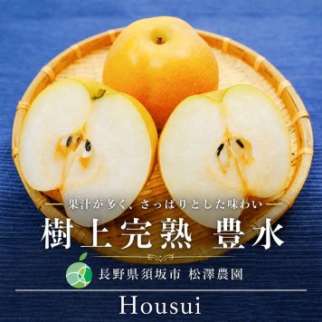 樹上完熟 松澤農園 豊水なし 約2kg 北信州須坂産　敬老の日 フルーツ ギフト