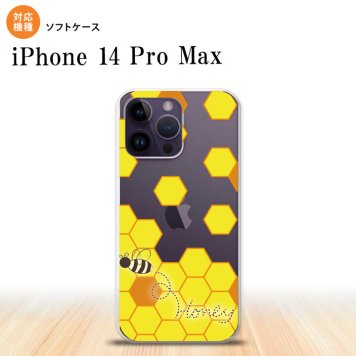 iPhone14 ProMax iPhone14 Pro Max スマホケース 背面ケースソフトケース ハニー クリア 黄 2022年 9月発売 nk-i14pm-tp1685
