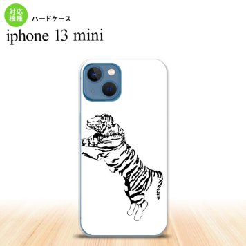 iPhone13mini iPhone13 mini ケース ハードケース 虎 白  nk-i13m-566