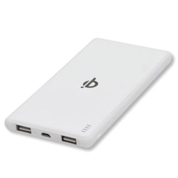 hidisc QI対応8000mAhバッテリー内蔵充電器 QI充電+USB出力ポート2個付きで、3台同時充電も可能 QI規格認証品 HD-MBW8000WH