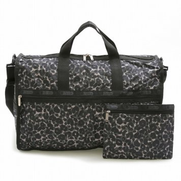 レスポートサック LeSportsac バッグ LARGE WEEKENDER 7185 D873 ラージウィークエンダー 2way ショルダー ボストンバッグ CHEETAH S チーター柄ブラック系