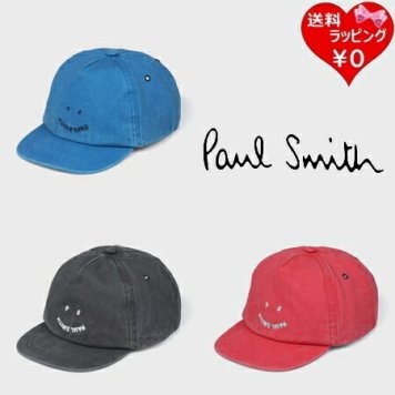 【送料無料】【ラッピング無料】ポールスミス Paul Smith 帽子 Happy キャップ 綿100%  ブランド 正規品 新品 ギフト プレゼント 人気 おすすめ 誕生日 記念日 クリスマス